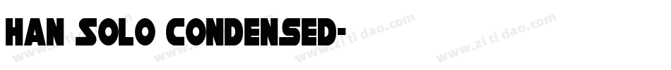 Han Solo Condensed字体转换